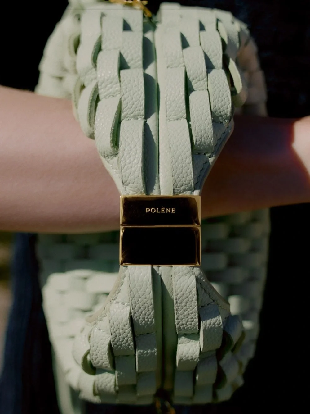 POLENE Mini Hobo Bag in Sage Green! NWOT - Picture 3 of 5